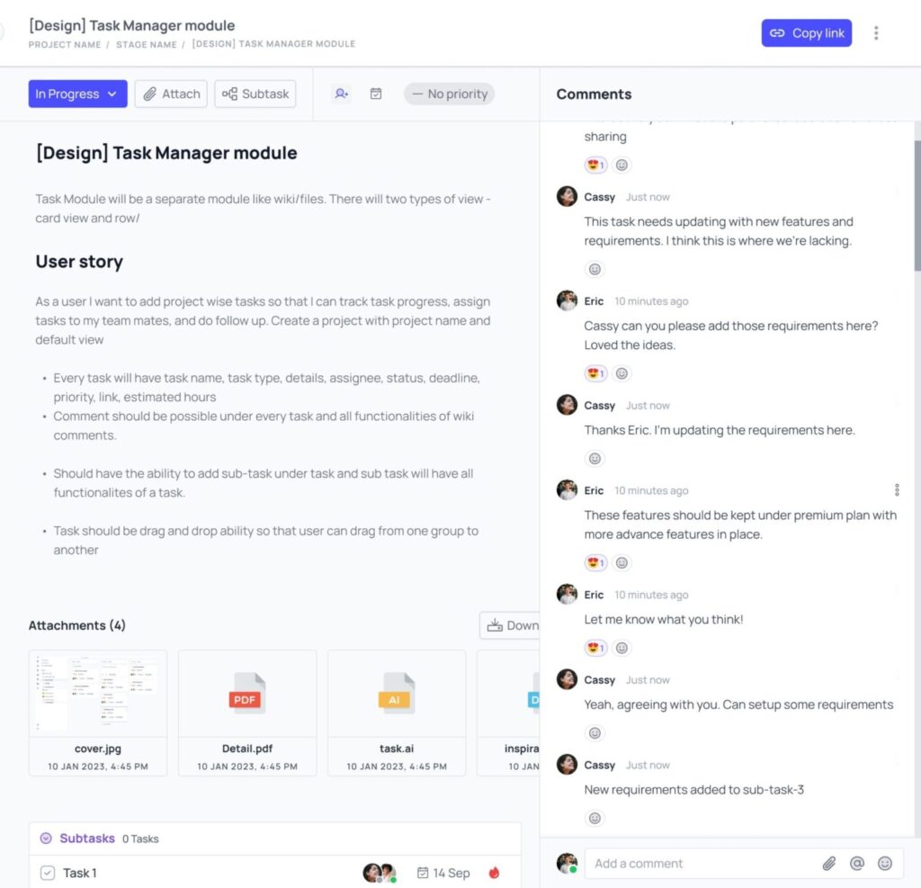 Easy and scalable project management with Tixio