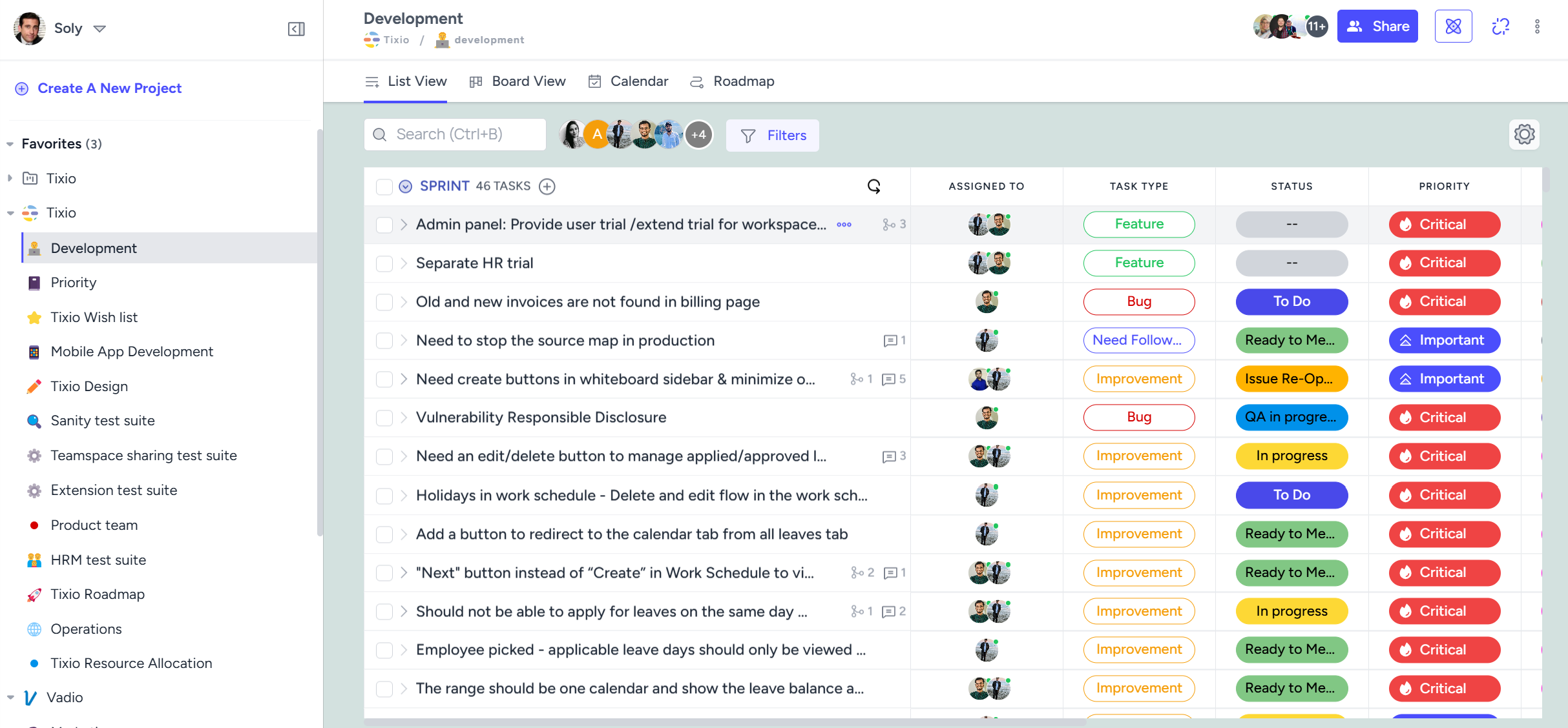 Tixio For Product Management